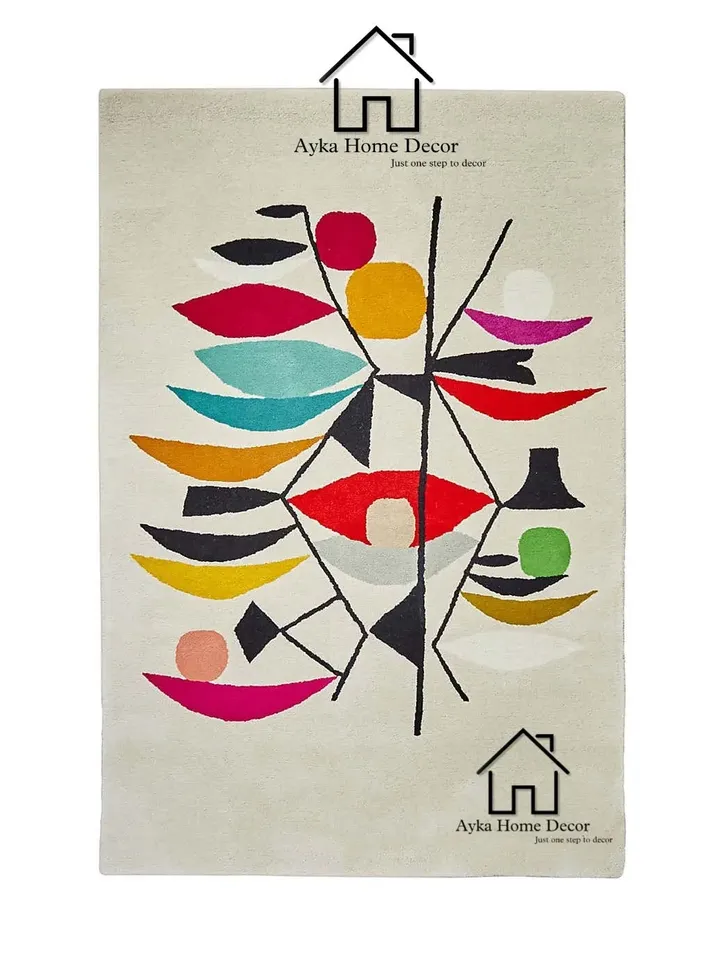 New Bonnie Hand Tufted 100% Pure Woolen Area Rug For Hall Kitchen Living Room Bed Room Dining Room Kids Room Carpet / Multi Color /Christmas