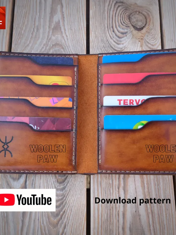 PDF template to make a Passport wallet. PW4