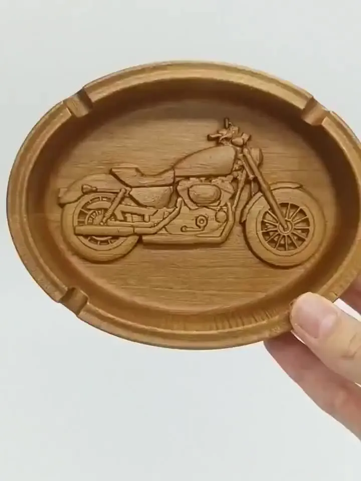 Ashtray Motorcycle, Biker harley davidson, American eagle, Wooden wall art, American Biker, Riding bike, Wall Wooden bike, Biker Home Decor