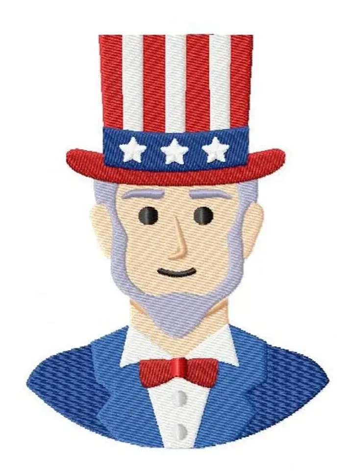 American Man Applique machine embroidery designs,Instant Download,embroidery pattern,USA,7 Size,Digital Machine,New,Sale,Gnomes,Dst,Jef,Xxx