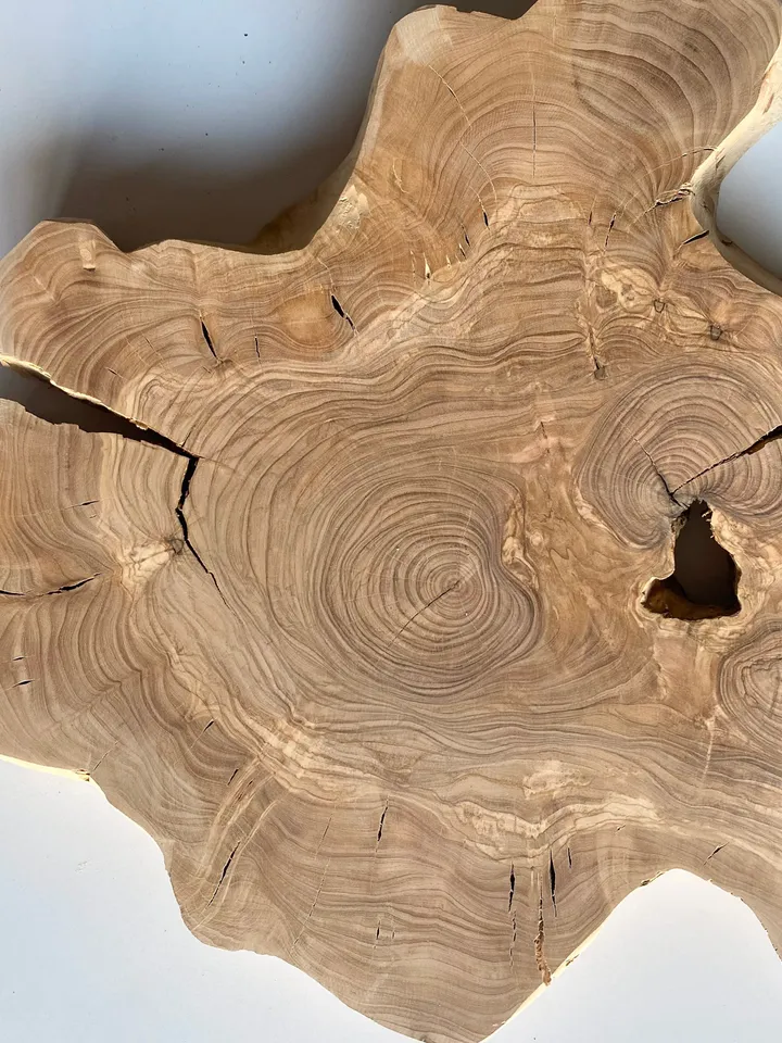 Live Edge Olive Wood Slab, 23"x13"x1.6" Raw Edge Wood, Epoxy Resin Wood, Tree Slice, Live Edge Slabs