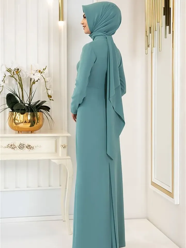 AHUNARE HIJAB - Wedding Dress, Muslim Evening Gown, Nikah, Islamic Wedding, Engagement, Bridesmaid