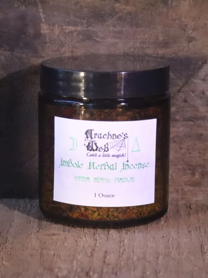 Imbolc Offering Herbs, Imbolc Incense, Handcrafted Imbolc Offering, Herb and Essential Oil Incense