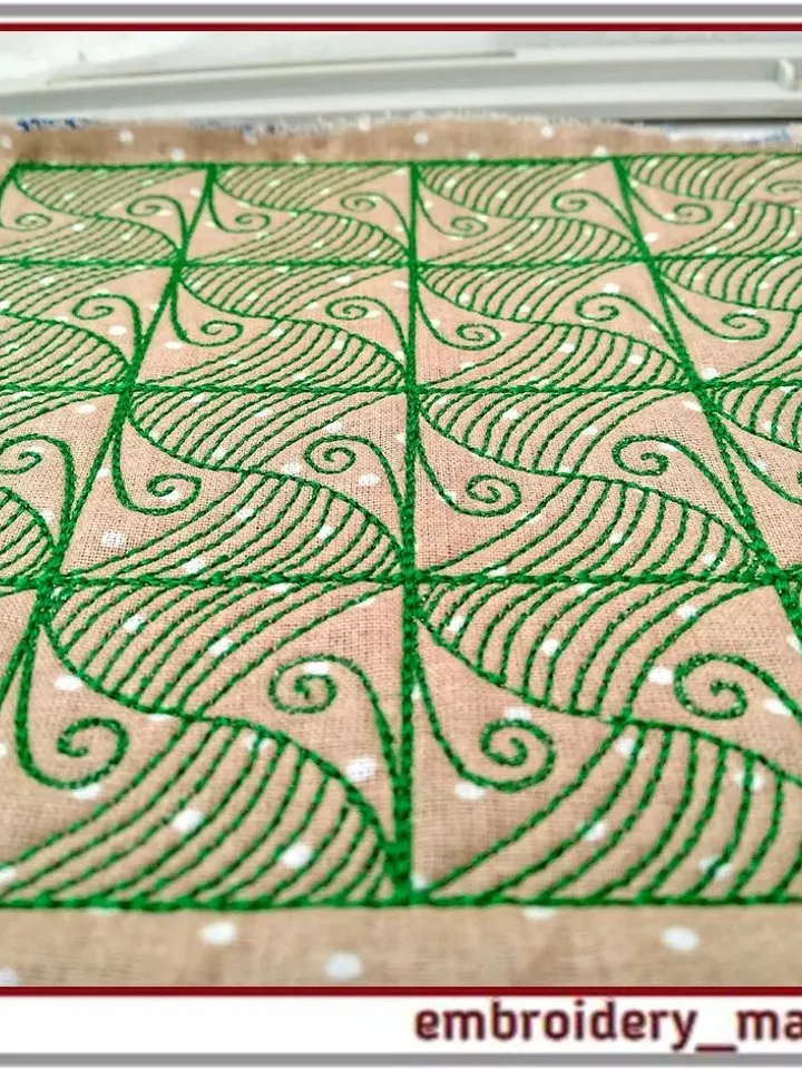 Quilt block 5 machine embroidery designs Instant download