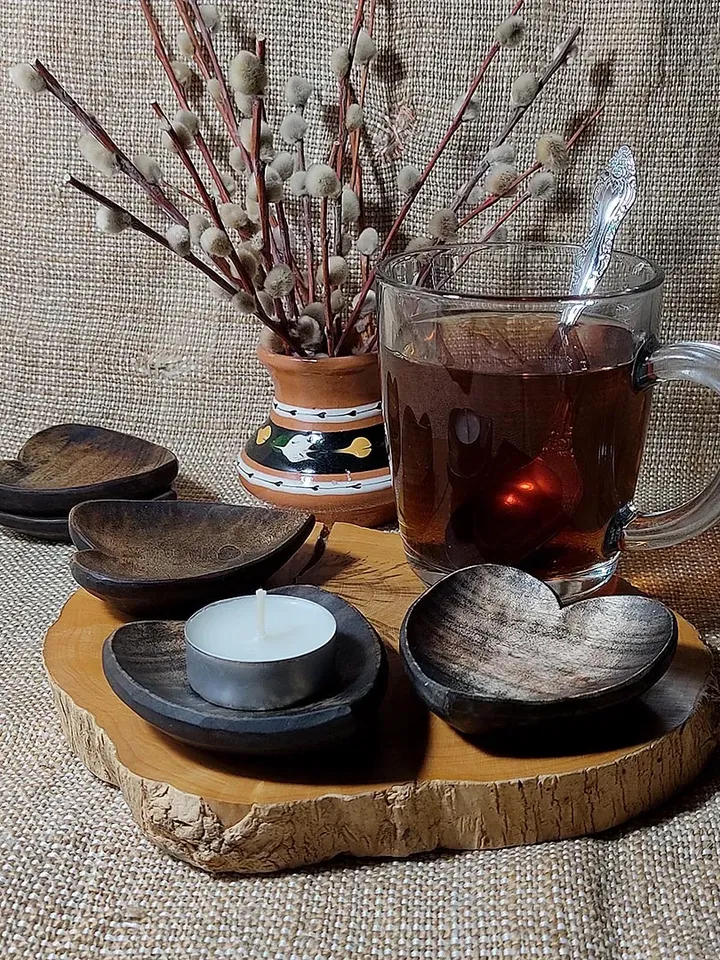 9th anniversary willow gift, 9th wedding anniversary, Handmade coffee spoon rest, Teaspoon rest, Wooden holders spoons