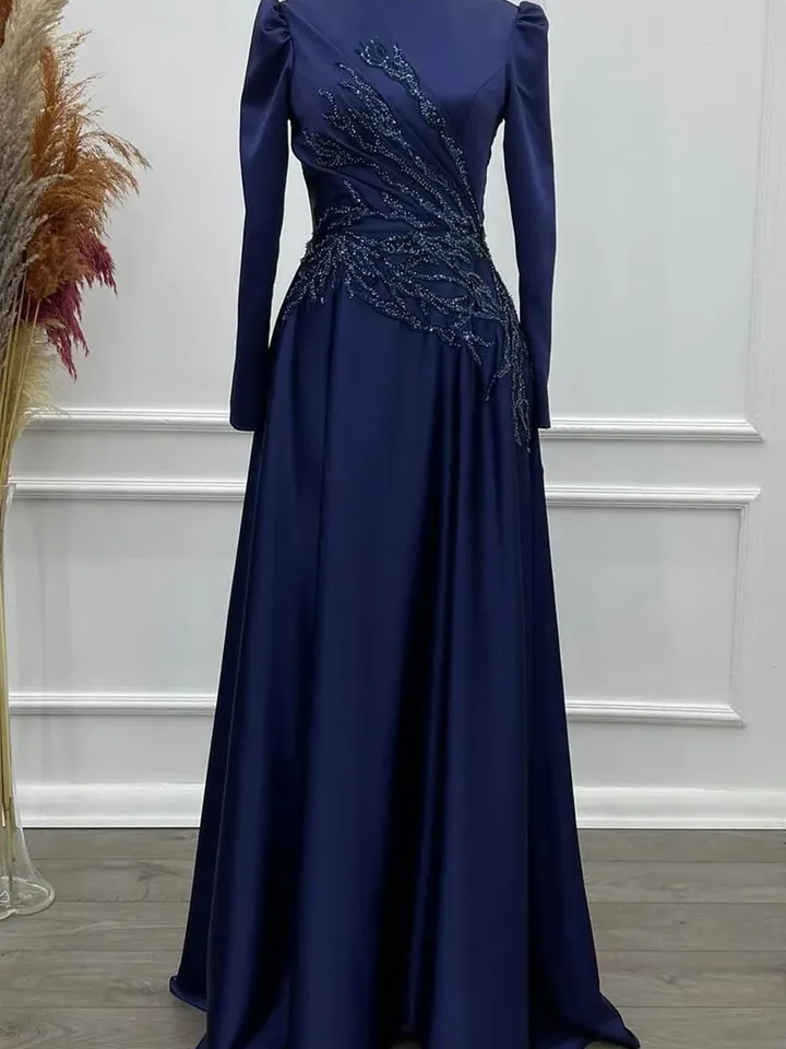 AHUNARE HIJAB - Wedding Dress, Muslim Evening Gown, Nikah, Islamic Wedding, Engagement, Bridesmaid,