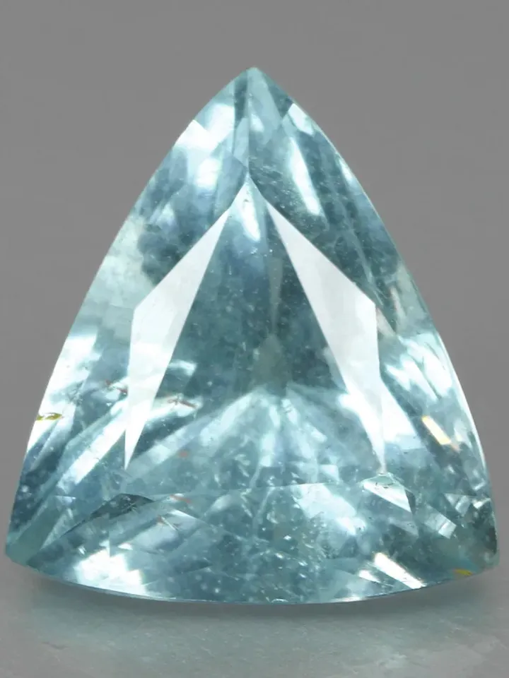 2.00 CT Fabulous Trillion Cut Unheated 100% Natural Blue Aquamarine