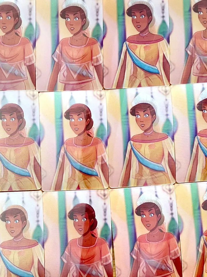 Anastasia Magic Art - Princess Reveal Bookmark | Lenticular Card | Princess Bookmark | Princess Art | Small Gift | Kids Gift |Glitter