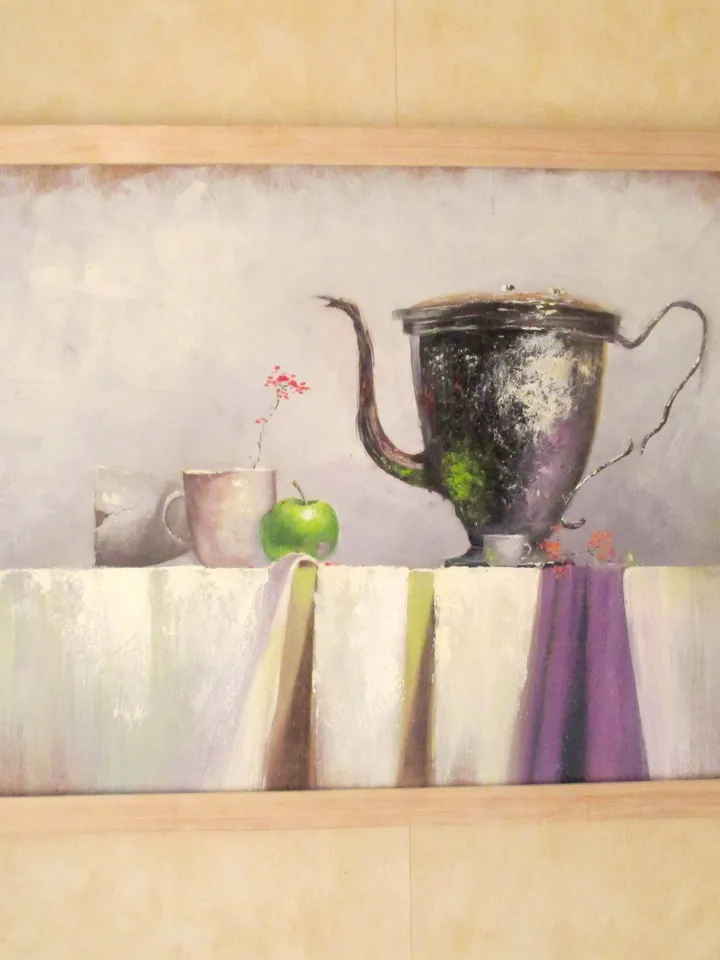 Mysterious Still Life Painting 24x16'', Original Oil Painting on Canvas, Original Art by "Walperion"