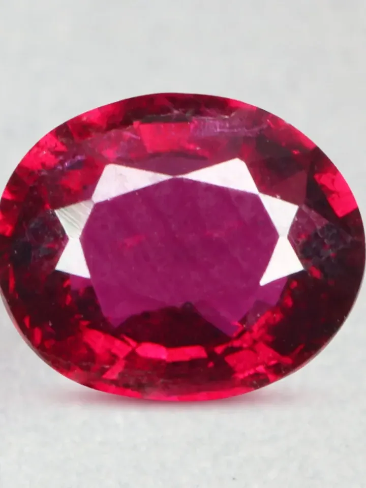 0.82 CT Lovely! Rare Unheated 100% Natural Reddish Pink Rubellite Tourmaline