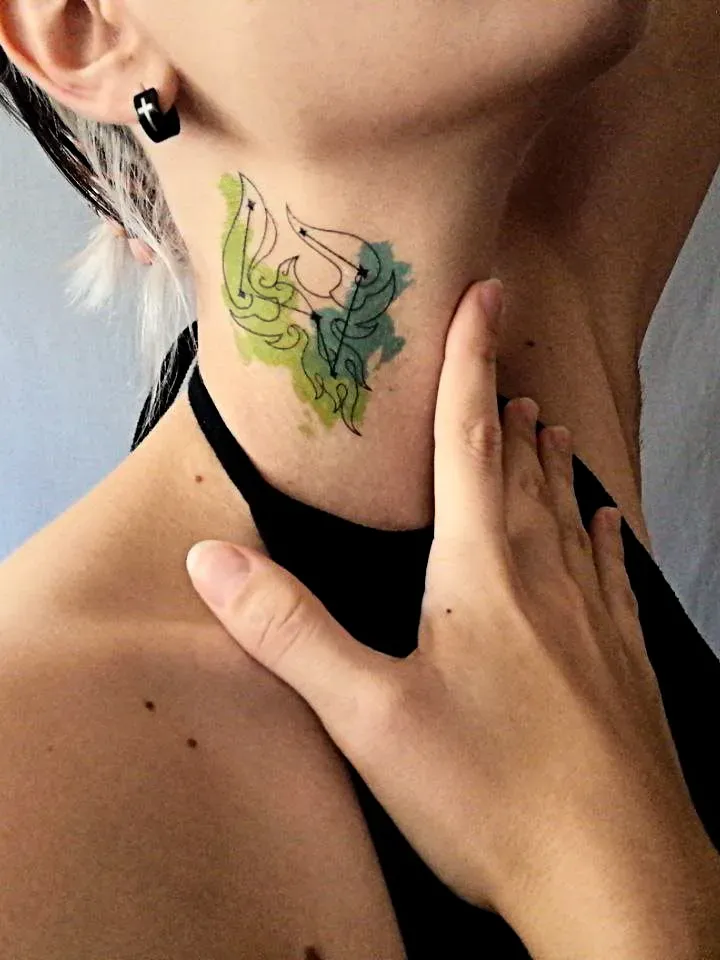 Genshin Impact fake tattoo Constellation Temporary sticker tat Chinese kawaii gift Otaku weeb design Geek colorful art