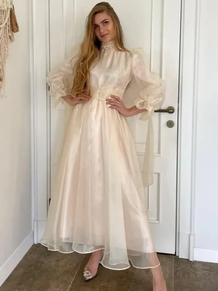 AHUNARE HIJAB - Wedding Dress, Muslim Evening Gown, Nikah, Islamic Wedding, Engagement, Bridesmaid