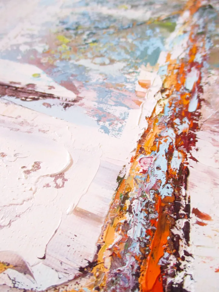 Snow Painting ORIGINAL OIL PAINTING on Canvas, Landscape Painting Original, Glacier National Park Art by "Walperion"