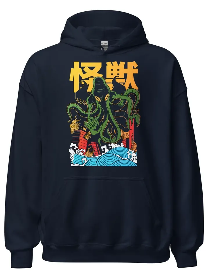 Cthulhu Kaiju Hoodie (Unisex) | HP Lovecraft Pullover Hooded Sweater, Call of Cthulhu Sweatshirt, Cthulhu Mythos Eldritch Monster Shirt