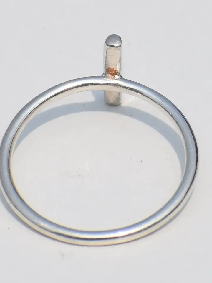 Minimalist Bar Ring, Sterling Silver Bar Ring, Dainty Ring, Thin Ring, Unisex Ring, Solid Silver Ring, Piece Ring, Christmas gift,
