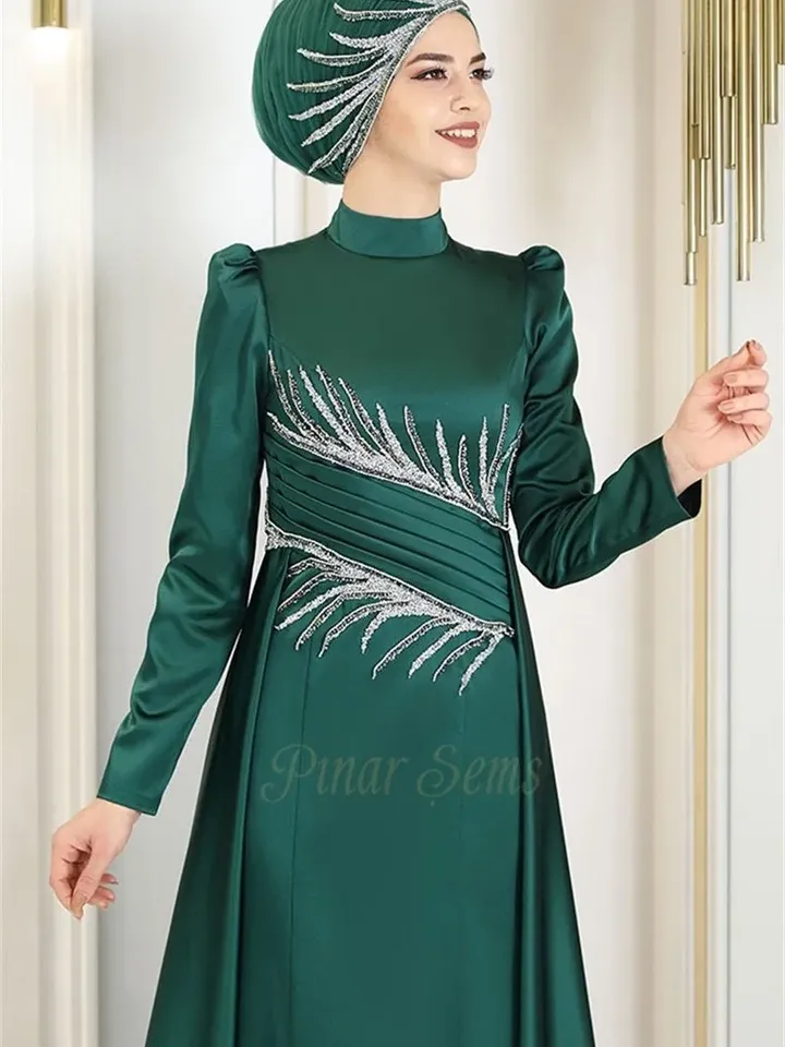 AHUNARE HIJAB - Wedding Dress, Muslim Evening Gown, Nikah, Islamic Wedding, Engagement, Bridesmaid