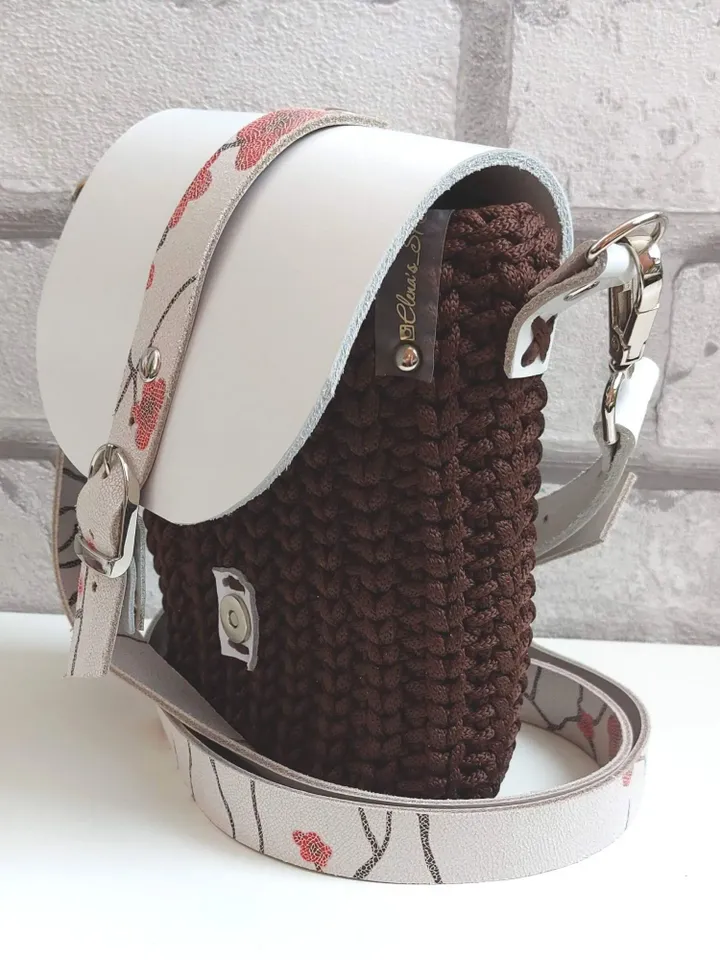 Small shoulder bag with strap