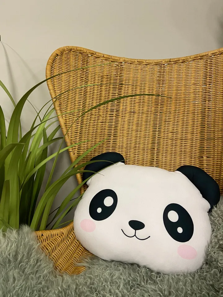 Panda Pillow / Panda bear / Panda Kawaii / stuffed panda / cute panda /  Animal pillow / Panda decor / Panda
