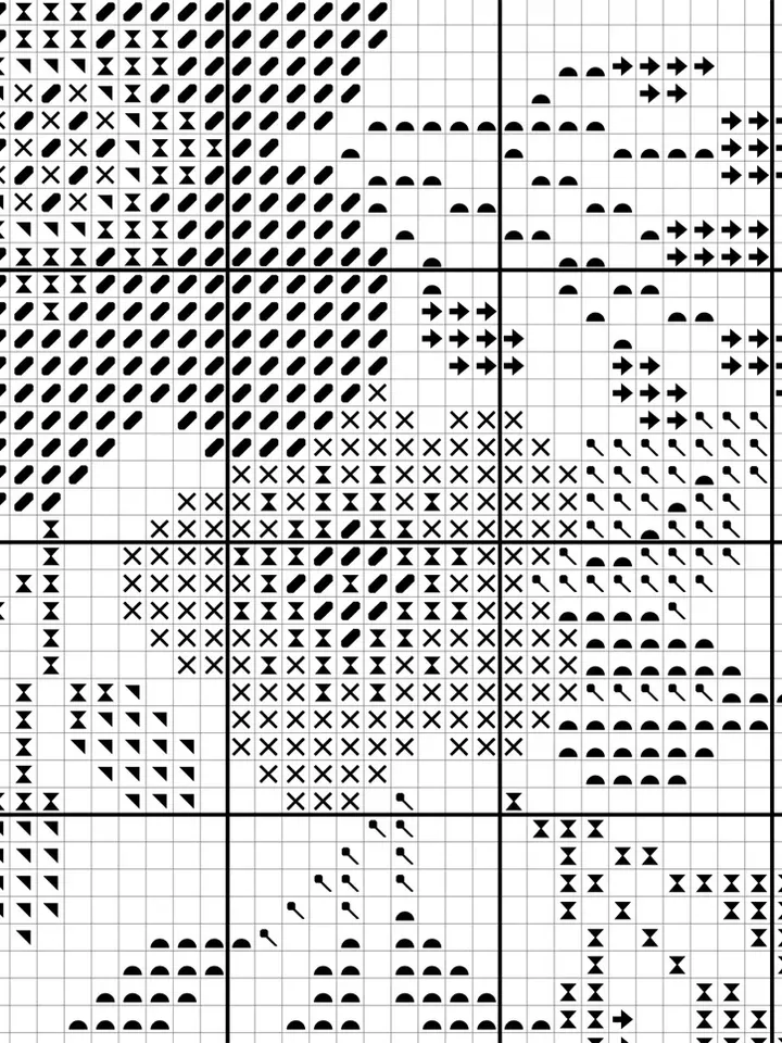 Modern cross stitch. Wreath cross stitch pattern. Flower frame cross stitch.