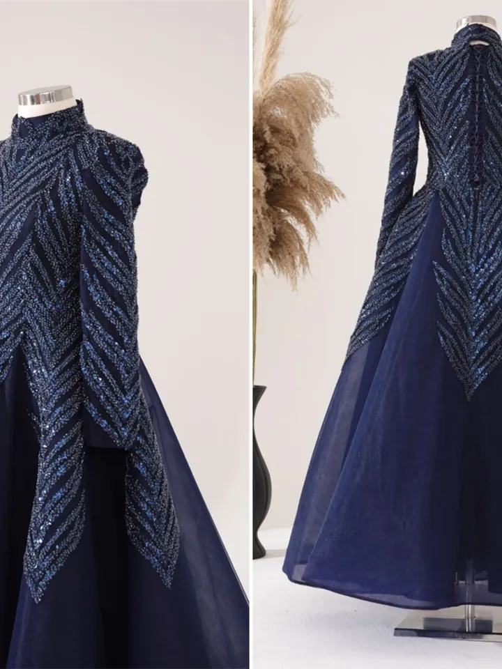 AHUNARE HIJAB - Wedding Dress, Muslim Evening Gown, Nikah, Islamic Wedding, Engagement, Bridesmaid