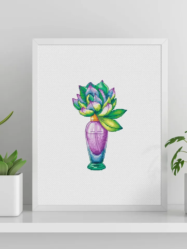 Perfumes Cross Stitch Pattern, Bottle Succulent Counted Cross Stitch, Perfume Bottle Modern Decor, Embroidery Needlepoint Сhart