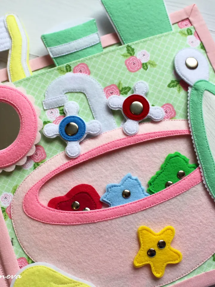 Learn to Brush Your Teeth, Felt Medical Educational Set, Montessori Soft Book, Medical Pretend Play, Dentist