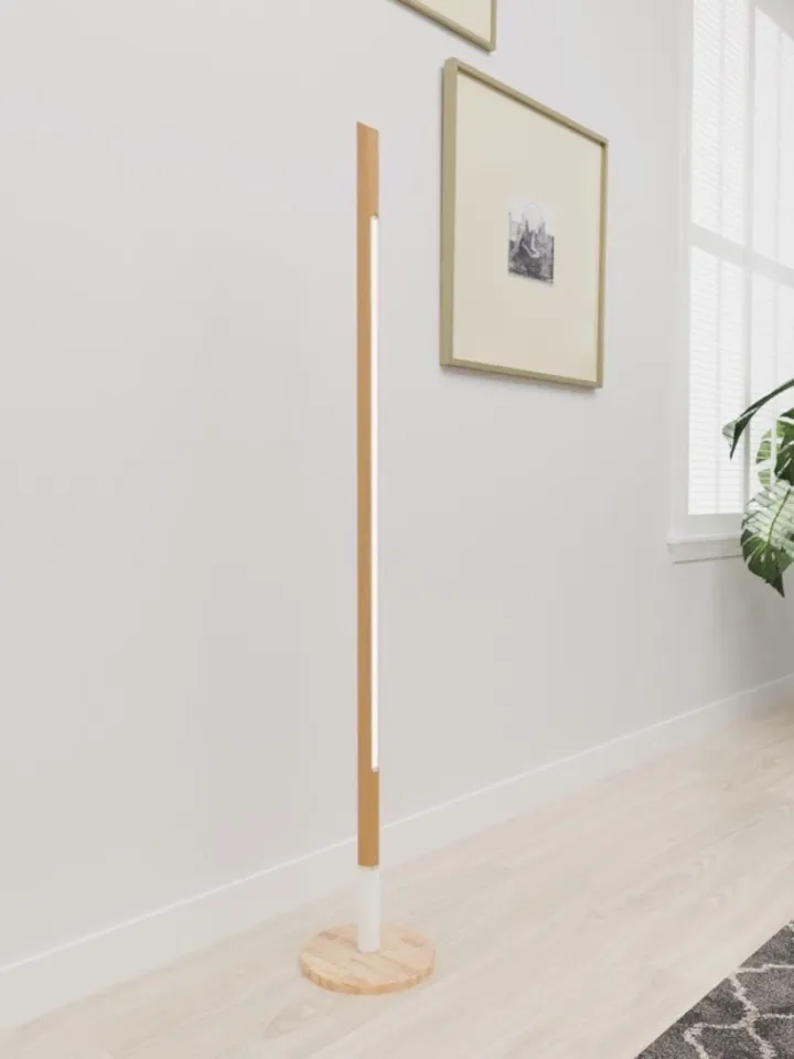 Modern minimalist wooden floor lamp