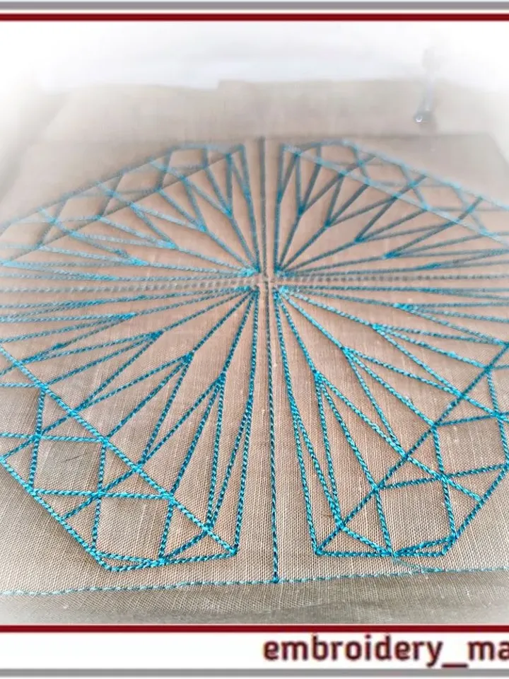 16 Quilt Block Diamond Machine Embroidery Designs - 6 Sizes