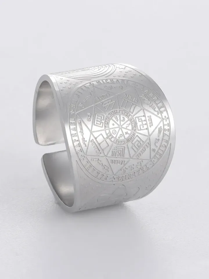 Archangel Ring, Silver Archangel Ring, Universe Ring, Silver Universe Ring, Secret of Universe Ring, Spirit Ring, Spiritual Adjustable Ring