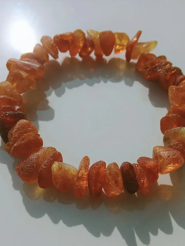 Natural Amber Bracelet Raw Amber Healing Stone Bracelet Amber jewelry Baltic amber beads bracelet small beaded bracelet