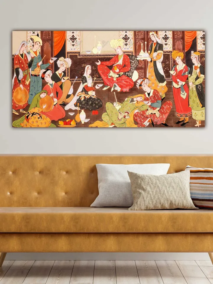 Antique Persian Miniature Wall Art | Iranian Wall Art | Traditional Persian Gift | Persian Art