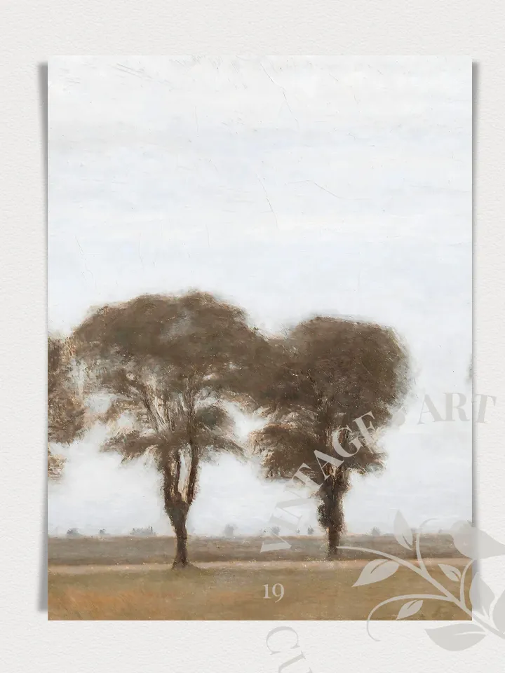 vintage landscape prints set triptych wall art antique oil painting Large Printable Decor, Digital Downloadable | 321 S3