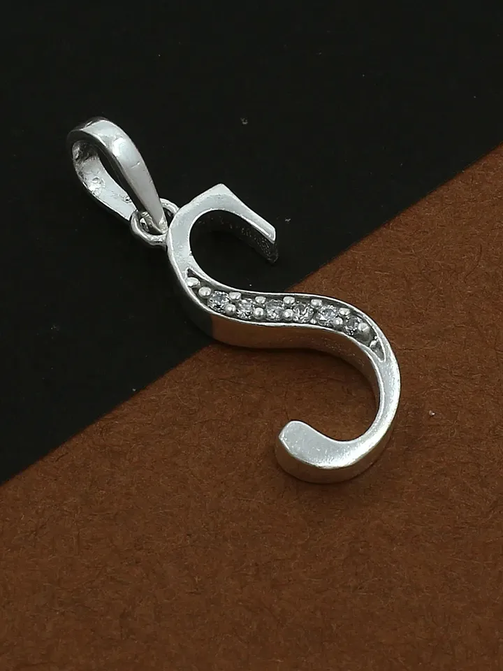 CZ Letter Pendant, Initial Letter Charm, Personalized Necklace, 925 Sterling Silver Pendant, CZ Letter, Pave Pendant, Letter Necklace