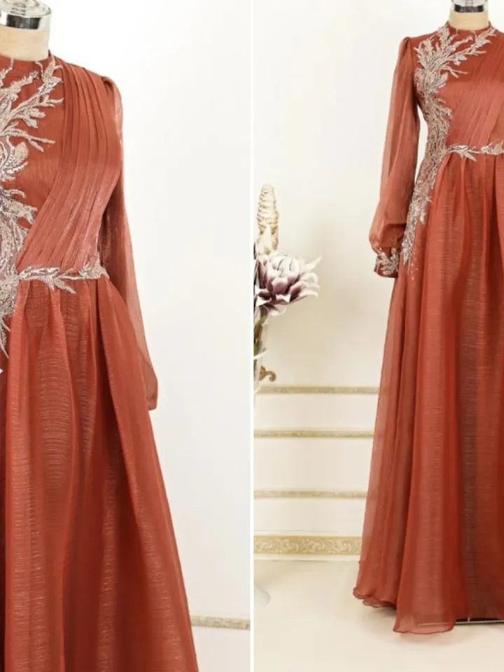 AHUNARE HIJAB - Wedding Dress, Muslim Evening Gown, Nikah, Islamic Wedding, Engagement, Bridesmaid