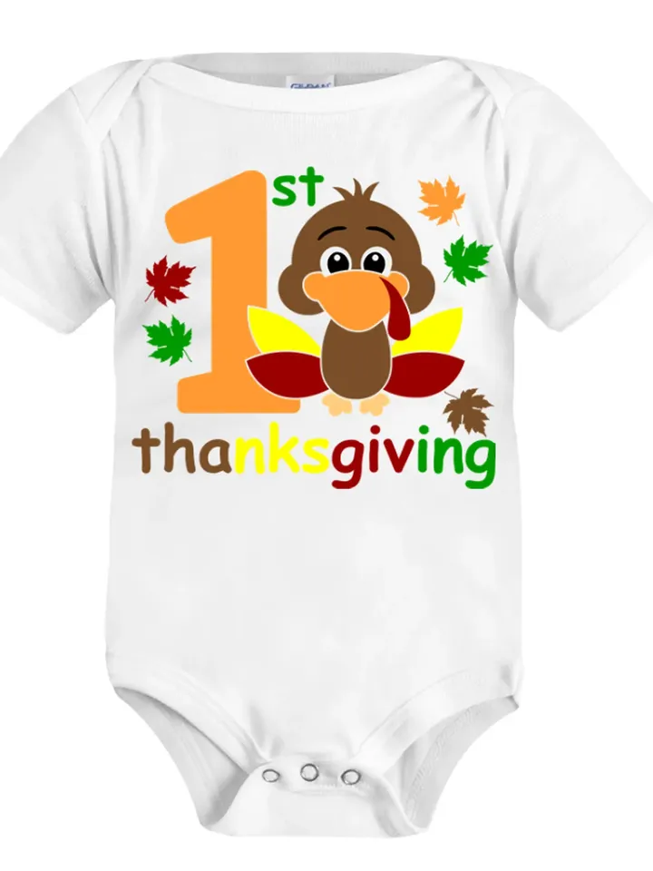 1st Thanksgiving Day My First Happy Thanksgiving Day Turkey digital design Cricut svg dxf eps png ipg pdf, cut file