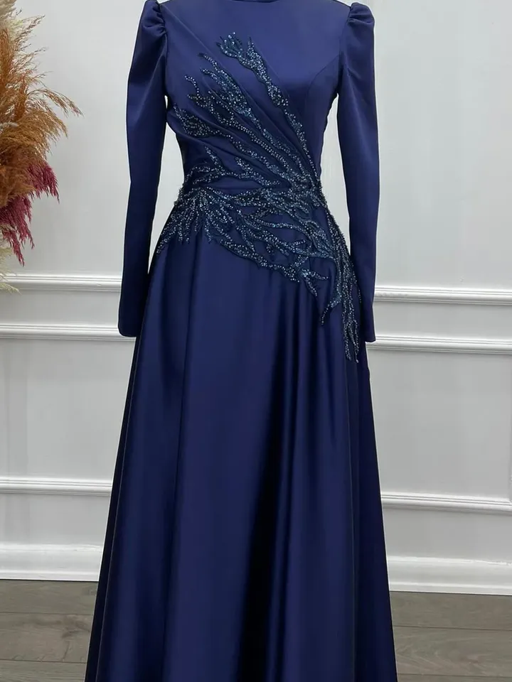 AHUNARE HIJAB - Wedding Dress, Muslim Evening Gown, Nikah, Islamic Wedding, Engagement, Bridesmaid,
