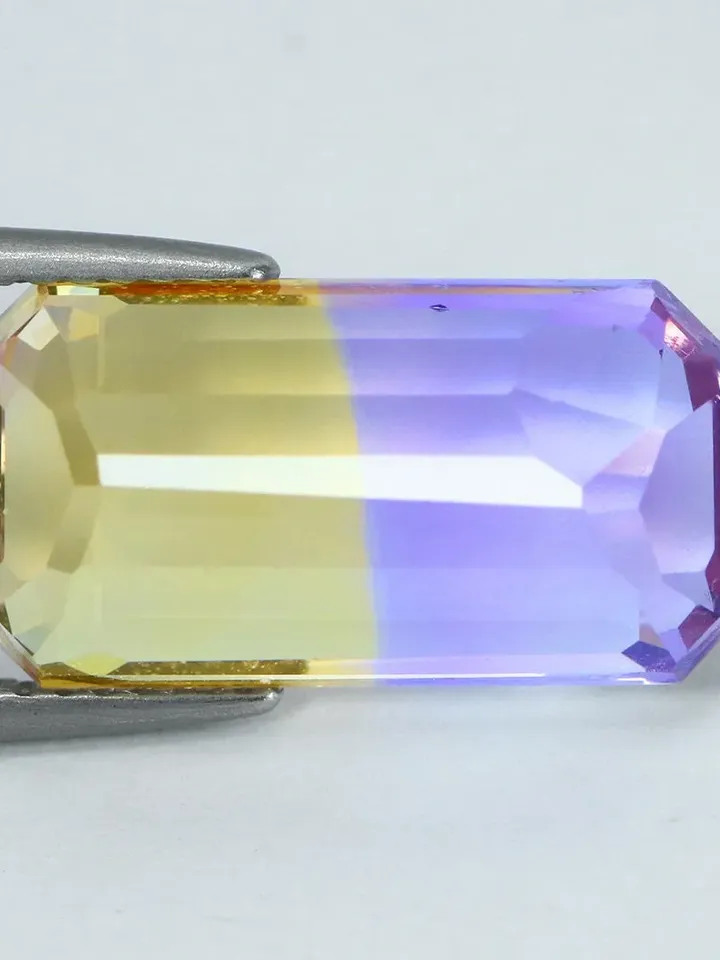 8.57 CT Outstanding Bi Color Purple & Golden Yellow Unheated 100% Natural Ametrine