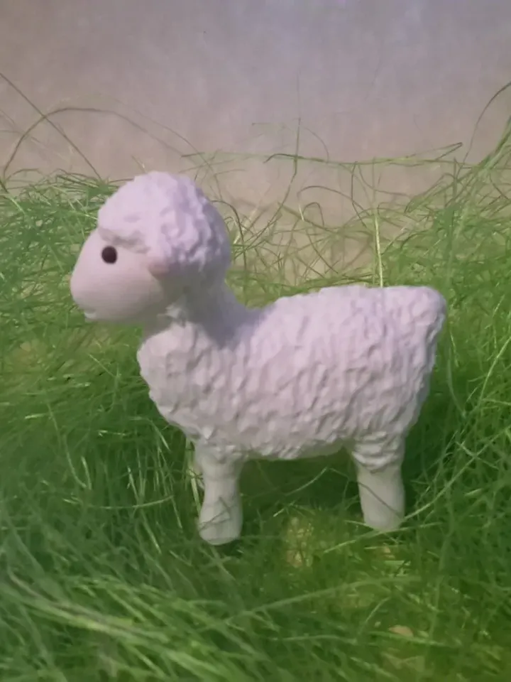 Christmas Nativity figures, Nativity sheep, Nativity lamb, Nativity animals, Nativity figurines, White sheep, Handmade clay lamb sheep