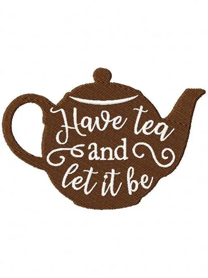 5 Tea Time Quotes Embroidery Design Pack 2,7 sizes,Chop it, Match Instant Download,Digital Machine,Holiday Applique Design,Gnomes Embroidery