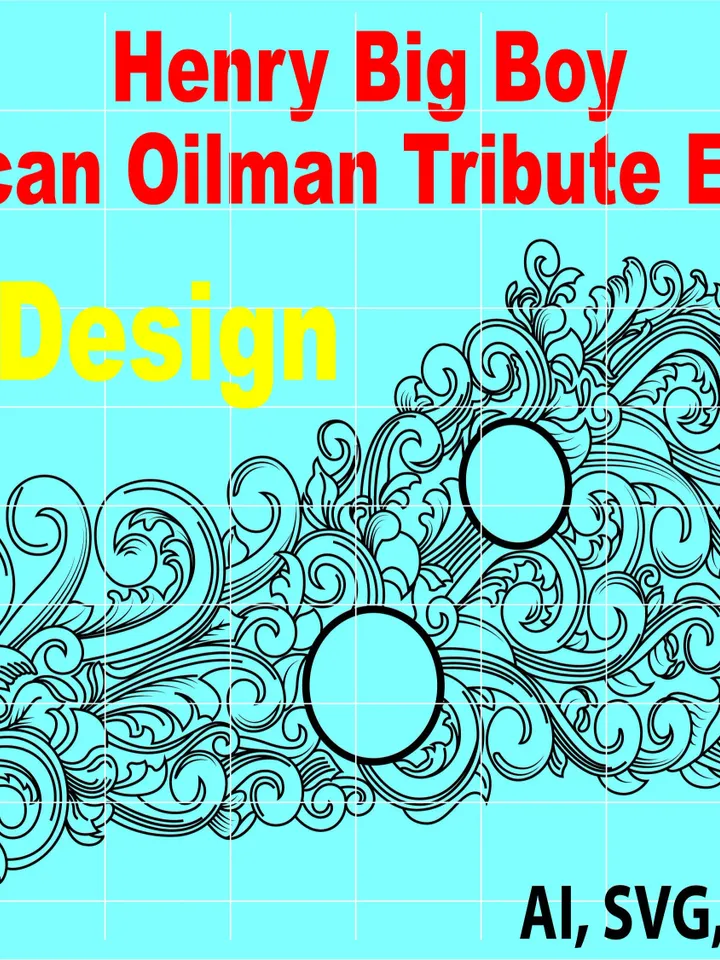 Henry Big Boy American Oilman Tribute Edition Custom, Ai, Vector, SVG, DXF, PNG, Digital
