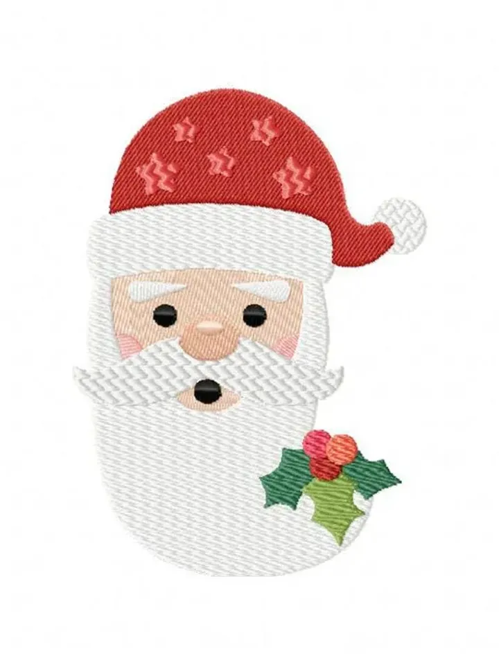 50% off,Santa Claus AppliqueDesign- Christmas Applique Embrodery Design For Children- Santa Face Machine Embroidery Design-7 Size Degital