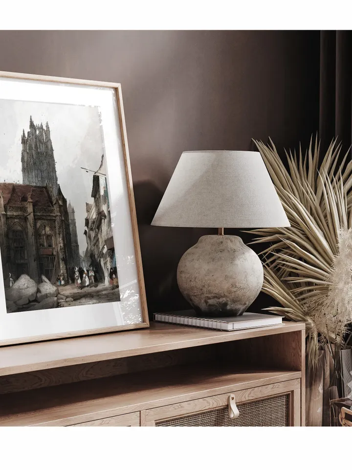Paris Architecture Antique Wall Art, Vintage Cityscape Painting, Printable Decor | 163