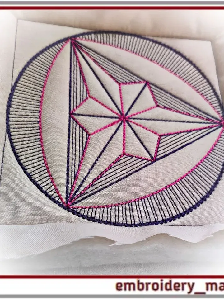 25 Quilt Block Machine Embroidery Designs - 6 Sizes