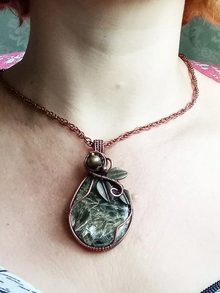 A catchy fancy pendant with a rare stone, an anniversary gift, a gift to yourself. Pendant for a dresses occasions