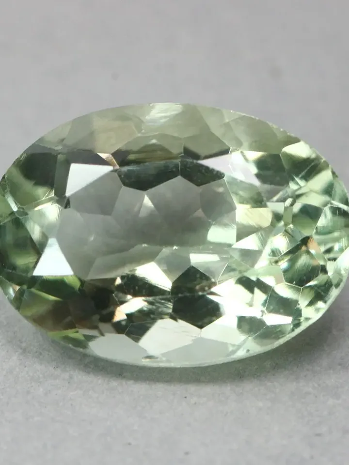 5.90  CT Gorgeous Rarest ! Unheated 100% Natural Best Green Amethyst From Brazil