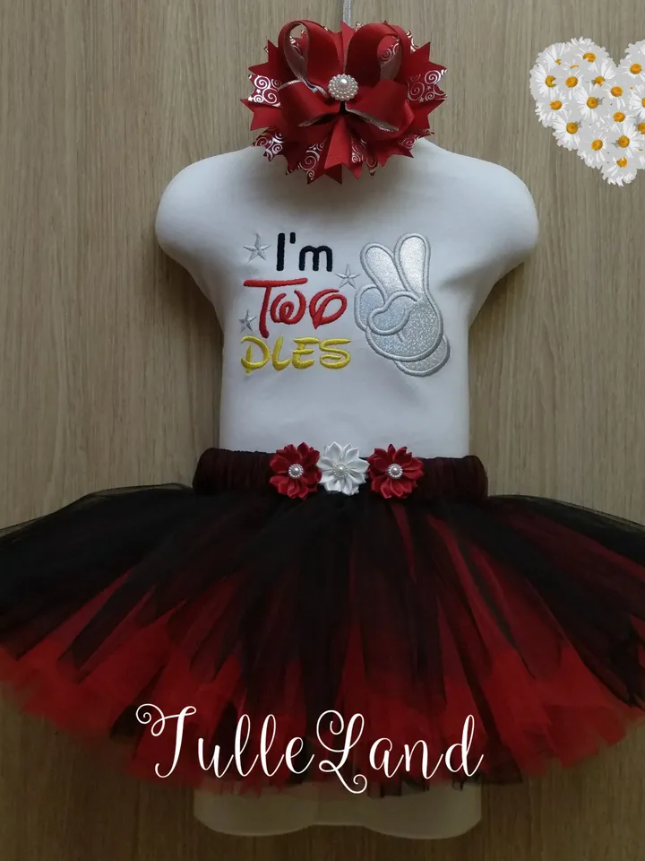 I'm Twodles second applique Birthday number 2 two doodles Mouse Design applique for Machine Embroidery