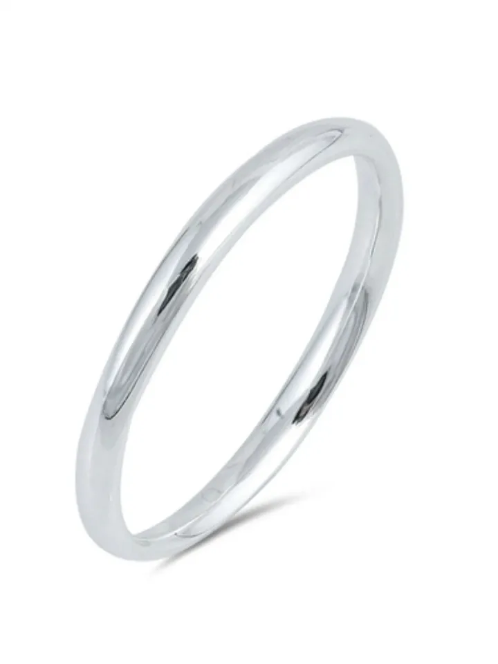 Toe Ring, Sterling Silver Toe Ring, 2mm Plain Wedding Band Toe Ring, 925, Plain Wedding Band, Minimalist, Dainty Ring Guard Size 3