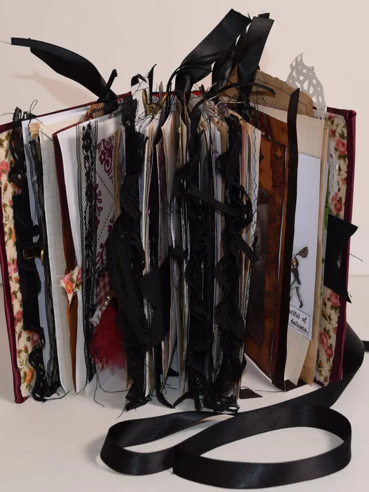 Vampire Themed Junk Journal-Handmade Journal