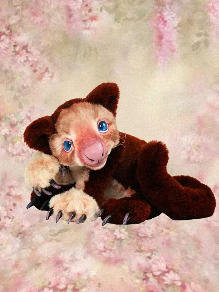 Wallaby Goodfellow. Realistic toy. Stuffed Wallaby. Handmade collectible animal by photo. Doll Stuffed Wallaby toy