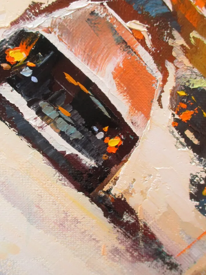 New York Painting Original Oil Painting on Canvas, Modern City Painting by "Walperion Paintings"